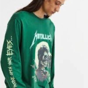 Green Metallica long sleeve shirt